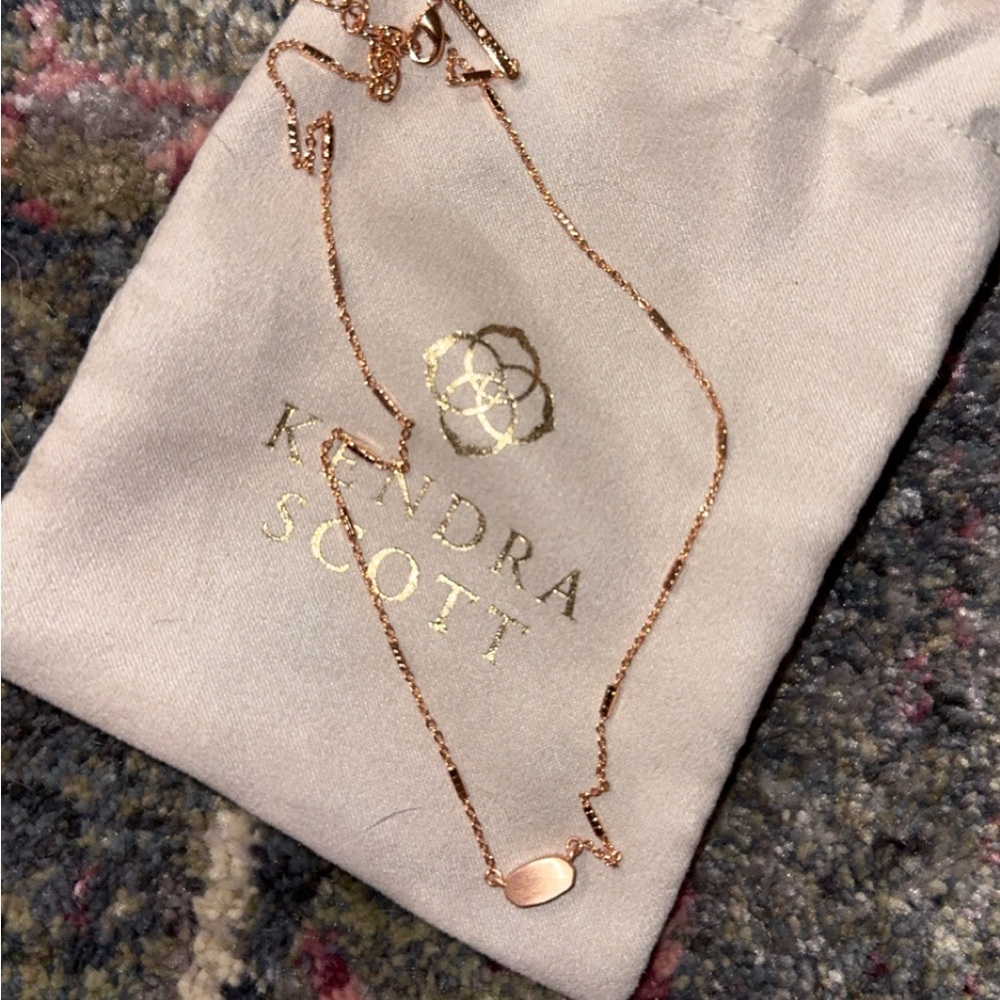 Kendra Scott Rose Gold Pendant Necklace